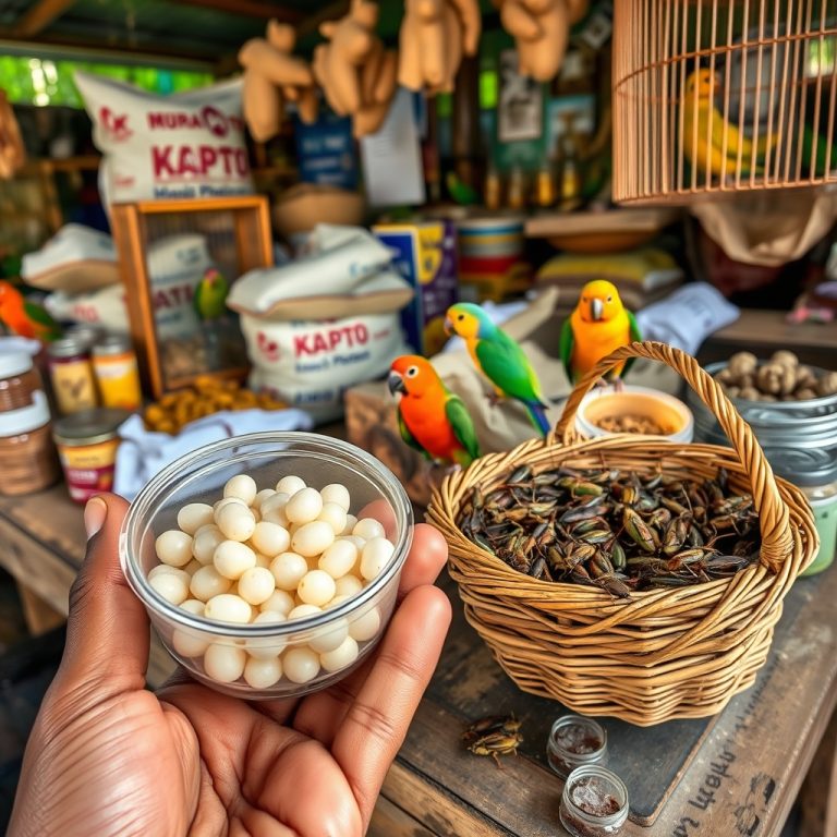 Mengenal Manfaat Kroto Segar dan Jangkrik sebagai Pakan Super untuk Burung Kicau Berkualitas di Pasar Burung Terdekat